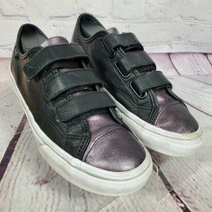 Vans Women's Size 7.5 Black Leather Prison Issue Sneakers